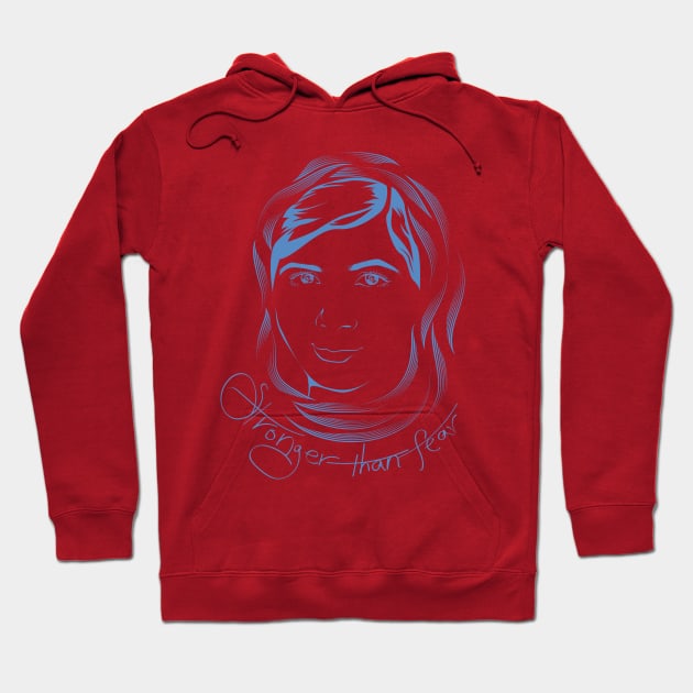 I Am Stronger Than Fear Hoodie by Rashmi Bela